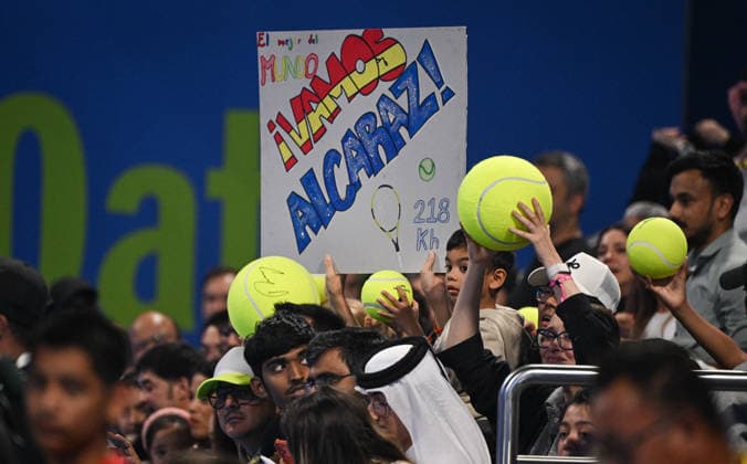 Qatar ExxonMobil Open 2026 Feature, Fans of Carlos Alcaraz (ESP) Feature