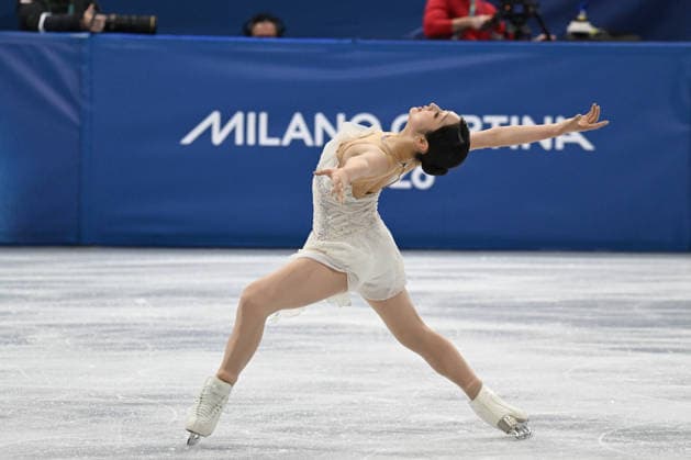 February 19, 2026, Milano, Lombardia, Italy: Jia Shin from Republic of Korea during the Winter Olympic Games, Olympische Spiele, Olympia, OS Milano Cortina 2026, Milano Ice Skating Arena, on February 19, 2026 in Milano, Italy Olympics 2026: Milano Cortina: Figure skating, Eiskunstlauf Women s  - ZUMAm345 20260219_oly_m345_038 Copyright: xFedericoxManonix
