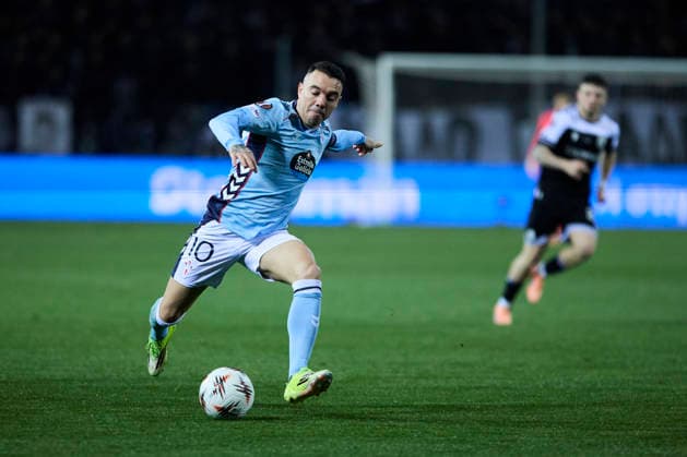 RC Celta de Vigo v Paok FC - UEFA Europa League THESSALONIKI, GREECE SPAIN - FEBRUARY 19: Iago Aspas of Celta de Vigo in action during the UEFA Europa League 2025 26 KO Playoff match between Paok FC and RC Celta de Vigo at Toumba Stadium on February 19, 2026 in Thessaloniki, Greece. Thessaloniki Toumba Stadium Greece Copyright: xDiegoxSimonx