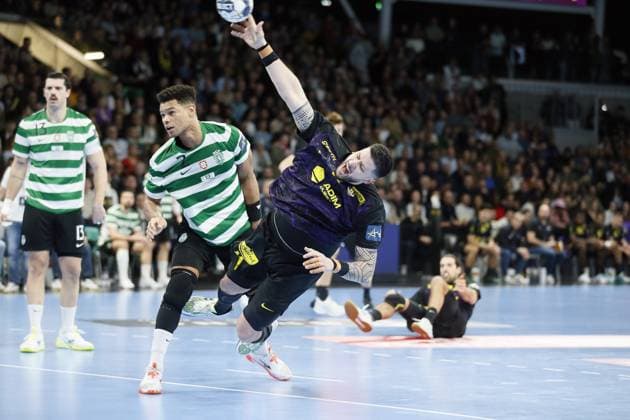 HANDBALL - CHAMPIONS LEAGUE - NANTES v SPORTING CP Nicolas TOURNAT of HBC Nantes during the EHF Champions League, Group Phase, handball match between HBC Nantes and Sporting CP on 19 February 2026 at H Arena in Nantes, France - Photo Julien Kammerer NantesFrance  Copyright: xJulienxKammererx