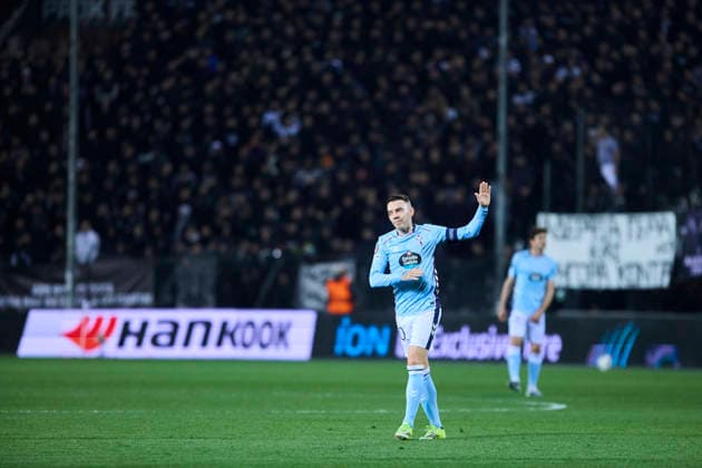 RC Celta de Vigo v Paok FC - UEFA Europa League THESSALONIKI, GREECE SPAIN - FEBRUARY 19: Iago Aspas of Celta de Vigo reacts during the UEFA Europa League 2025 26 KO Playoff match between Paok FC and RC Celta de Vigo at Toumba Stadium on February 19, 2026 in Thessaloniki, Greece. Thessaloniki Toumba Stadium Greece Copyright: xDiegoxSimonx