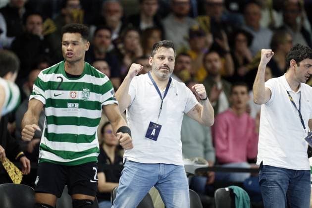 HANDBALL - CHAMPIONS LEAGUE - NANTES v SPORTING CP Carlos CARNEIRO of Sporting CP during the EHF Champions League, Group Phase, handball match between HBC Nantes and Sporting CP on 19 February 2026 at H Arena in Nantes, France - Photo Julien Kammerer NantesFrance  Copyright: xJulienxKammererx