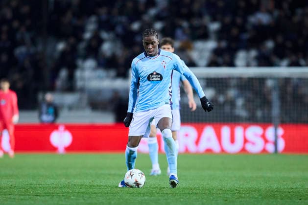 RC Celta de Vigo v Paok FC - UEFA Europa League THESSALONIKI, GREECE SPAIN - FEBRUARY 19: Illaix Moriba of Celta de Vigo passes the ball during the UEFA Europa League 2025 26 KO Playoff match between Paok FC and RC Celta de Vigo at Toumba Stadium on February 19, 2026 in Thessaloniki, Greece. Thessaloniki Toumba Stadium Greece Copyright: xDiegoxSimonx