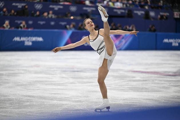 GIOCHI OLIMPICI - Olimpiadi Invernali Milano-Cortina 2026 - Figure skating, Eiskunstlauf Anastasiia Gubanova from Georgia during the Winter Olympic Games, Olympische Spiele, Olympia, OS Milano Cortina 2026, Milano Ice Skating Arena, on February 19, 2026 in Milano, Italy Cortina D Ampezzo Italy  Copyright: xIPAxSport ABACAx