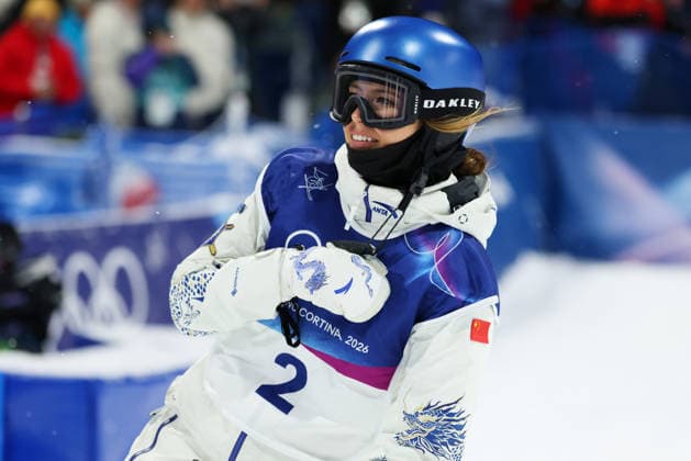 GU Ailing Eileen (CHN), FEBRUARY 19, 2026 - Freestyle Skiing : Women s Halfpipe Qualification during the Milano Cortina 2026 Olympic Winter games, Winterspiele,Spiele, Summer games at Livigno Snow Park in Livigno, Italy.  aflo_320535294