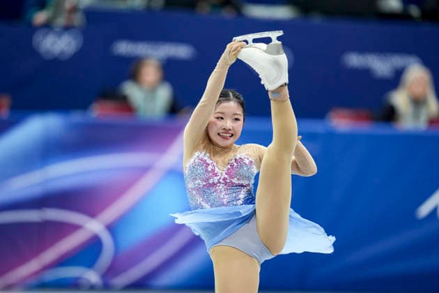 OLYMPICS - Winter Olympic Games, Olympische Spiele, Olympia, OS Milano Cortina 2026 MILAN,ITALY,19.FEB.26 - OLYMPICS, Figure skating, Eiskunstlauf - Winter Olympic Games Milano Cortina 2026, single skating, free, women. Image shows Ami Nakai (JPN).  GEPAxpictures xRanjithxKumar
