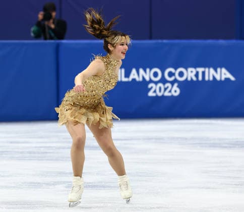 February 19, 2026, Milan, Lombardy, Italy: ALYSA LIU of USA skates her Women s Single Skating free program in the Figure skating, Eiskunstlauf at the Milano Cortina 2026 Winter Olympic Games, Olympische Spiele, Olympia, OS She obtained and score of 150.20 points. Olympics 2026: Milano Cortina: Figure Skating Women Single Skating  - ZUMAc179 20260219_oly_c179_204 Copyright: xMickaelxChavetx
