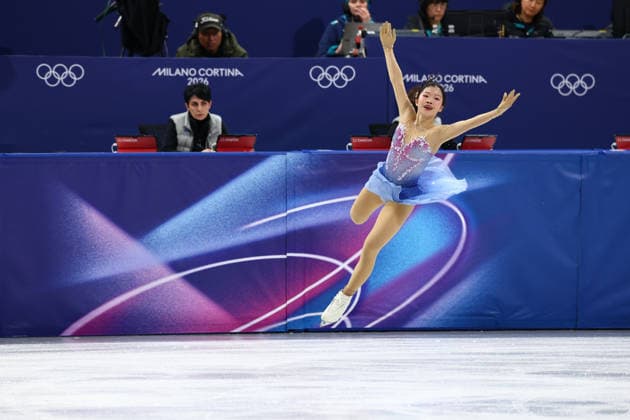February 19, 2026, Milan, Lombardy, Italy: NAKAI AMY of Japan skates her Women s Single Skating free program in the Figure skating, Eiskunstlauf at the Milano Cortina 2026 Winter Olympic Games, Olympische Spiele, Olympia, OS Olympics 2026: Milano Cortina: Figure Skating Women Single Skating  - ZUMAc179 20260219_oly_c179_331 Copyright: xMickaelxChavetx