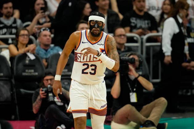 February 19, 2026, Austin, Texas, USA: Phoenix Suns guard JORDAN GOODWIN (23) during an NBA, Basketball Herren, USA game between the Spurs and the Suns on February 19, 2026 in Austin, Texas. The Spurs won, 121-94. Austin USA - ZUMAc201 20260219_zap_c201_031 Copyright: xScottxColemanx