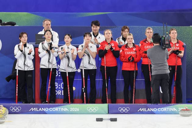 S. Korea vs. Canada curling S. Korea vs. Canada curling S. Korea vs. Canada curling South Korean players in white and Canadian players in red prepare for their round-robin match in the Winter Olympics women s curling competition at Cortina Curling Olympic Stadium in Cortina d Ampezzo, Italy, on Feb. 19, 2026. Yonhap 2026-02-20 07:00:49 1980-2026 YONHAPNEWS AGENCY. . ÀÌÅ¾Æ ÀÌÅ¾Æ EDITORIAL USE ONLY  Copyright: xx PYH2026022003570031500 YonhapxNewsx yonphotos249819 ÀÌÅ»¸®¾Æ ÀÌÅ»¸®¾Æ EDITORIAL USE ONLY  Copyright: xIMAGO Newscomx xYonhapxNewsx imago images 0848104654 IMAGO YonhapxNewsx yonphotos249819