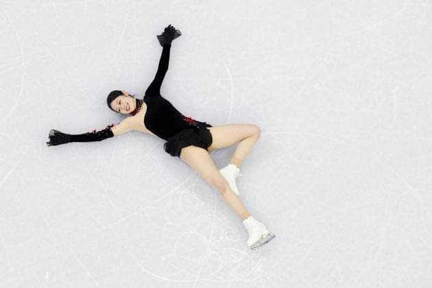 Milan Cortina Olympics: Figure skating, Eiskunstlauf Lee Hae In of South Korea is pictured after performing in the women s figure skating free program at the Milan Cortina Olympics at Milano Ice Skating Arena in Milan on Feb. 19, 2026.  A14AA0005307167P