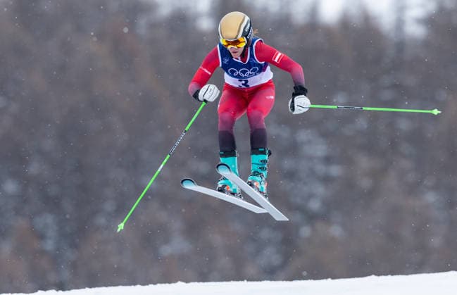 OLYMPICS - Winter Olympic Games, Olympische Spiele, Olympia, OS Milano Cortina 2026 LIVIGNO,ITALY,20.FEB.26 - OLYMPICS, SKI CROSS - Winter Olympic Games Milano Cortina 2026, Skicross, women, qualification. Image shows Sonja Gigler (AUT).  GEPAxpictures xHaraldxSteiner
