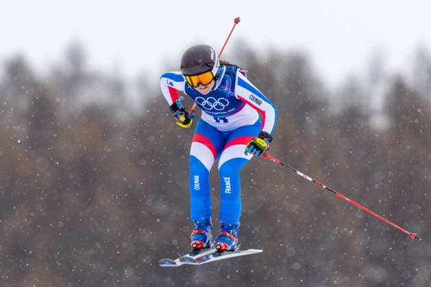 OLYMPICS - Winter Olympic Games, Olympische Spiele, Olympia, OS Milano Cortina 2026 LIVIGNO,ITALY,20.FEB.26 - OLYMPICS, SKI CROSS - Winter Olympic Games Milano Cortina 2026, Skicross, women, qualification. Image shows Mylene Ballet Baz (FRA).  GEPAxpictures xHaraldxSteiner