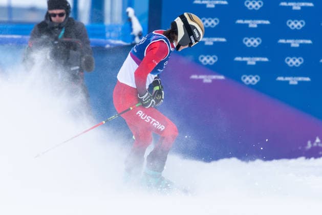 OLYMPICS - Winter Olympic Games, Olympische Spiele, Olympia, OS Milano Cortina 2026 LIVIGNO,ITALY,20.FEB.26 - OLYMPICS, SKI CROSS - Winter Olympic Games Milano Cortina 2026, Skicross, women, qualification. Image shows Katrin Ofner (AUT).  GEPAxpictures xHaraldxSteiner
