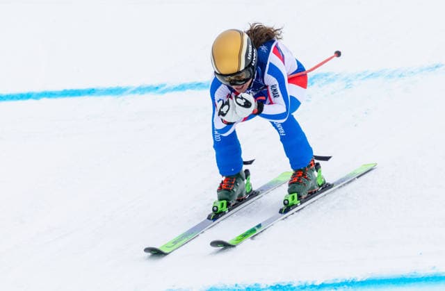 OLYMPICS - Winter Olympic Games, Olympische Spiele, Olympia, OS Milano Cortina 2026 LIVIGNO,ITALY,20.FEB.26 - OLYMPICS, SKI CROSS - Winter Olympic Games Milano Cortina 2026, Skicross, women, qualification. Image shows Jade Grillet Aubert (FRA).  GEPAxpictures xHaraldxSteiner
