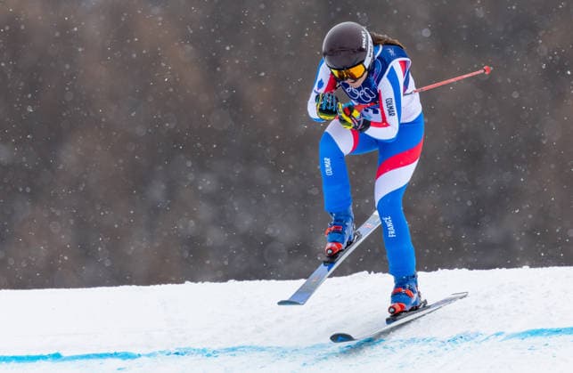 OLYMPICS - Winter Olympic Games, Olympische Spiele, Olympia, OS Milano Cortina 2026 LIVIGNO,ITALY,20.FEB.26 - OLYMPICS, SKI CROSS - Winter Olympic Games Milano Cortina 2026, Skicross, women, qualification. Image shows Mylene Ballet Baz (FRA).  GEPAxpictures xHaraldxSteiner