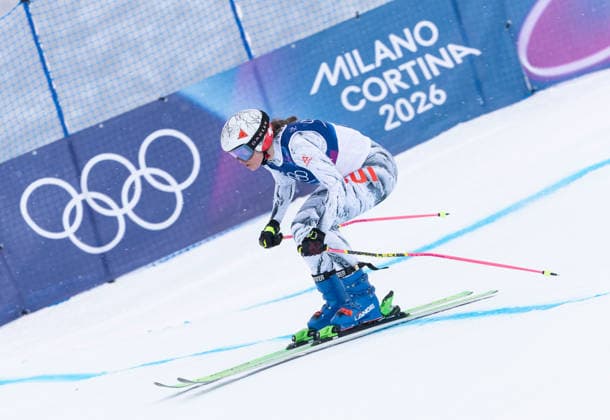 OLYMPICS - Winter Olympic Games, Olympische Spiele, Olympia, OS Milano Cortina 2026 LIVIGNO,ITALY,20.FEB.26 - OLYMPICS, SKI CROSS - Winter Olympic Games Milano Cortina 2026, Skicross, women, qualification. Image shows Saskja Lack (SUI).  GEPAxpictures xWolfgangxGrebien