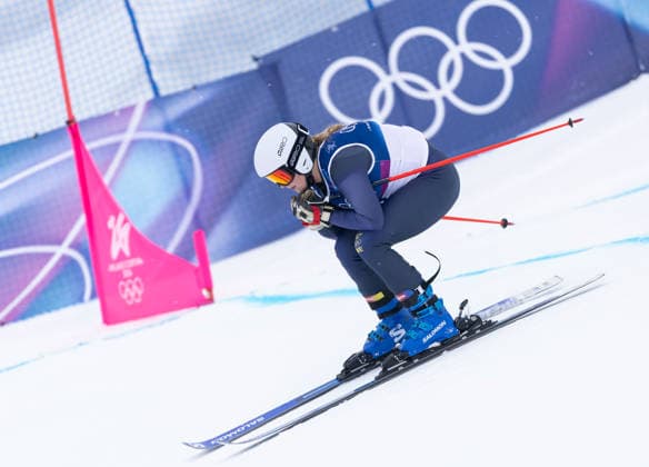 OLYMPICS - Winter Olympic Games, Olympische Spiele, Olympia, OS Milano Cortina 2026 LIVIGNO,ITALY,20.FEB.26 - OLYMPICS, SKI CROSS - Winter Olympic Games Milano Cortina 2026, Skicross, women, qualification. Image shows Linnea Mobaerg (SWE).  GEPAxpictures xWolfgangxGrebien