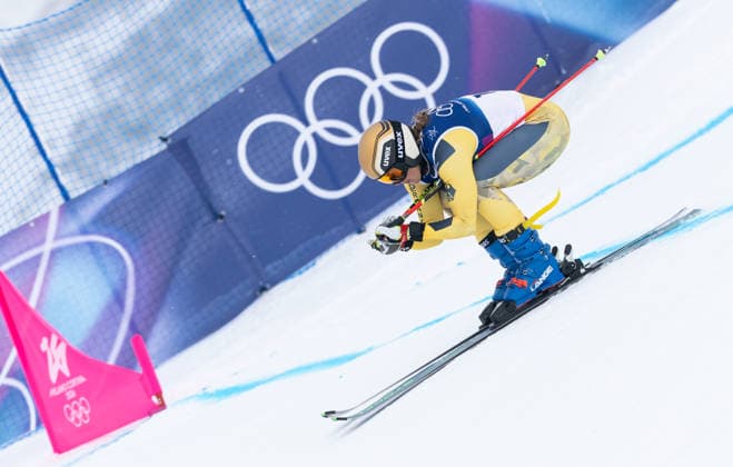 OLYMPICS - Winter Olympic Games, Olympische Spiele, Olympia, OS Milano Cortina 2026 LIVIGNO,ITALY,20.FEB.26 - OLYMPICS, SKI CROSS - Winter Olympic Games Milano Cortina 2026, Skicross, women, qualification. Image shows Daniela Maier (GER).  GEPAxpictures xWolfgangxGrebien