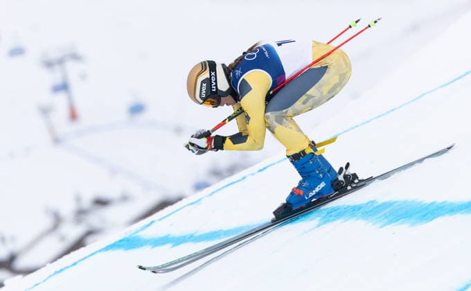 OLYMPICS - Winter Olympic Games, Olympische Spiele, Olympia, OS Milano Cortina 2026 LIVIGNO,ITALY,20.FEB.26 - OLYMPICS, SKI CROSS - Winter Olympic Games Milano Cortina 2026, Skicross, women, qualification. Image shows Daniela Maier (GER).  GEPAxpictures xWolfgangxGrebien