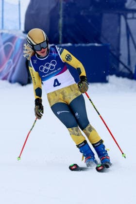 Livigno, Italien 20. Februar 2026: Ski Freestyle Ski Cross Frauen - Olympia 2026 Im Bild: Veronika Redder (GER) Snow Park *** Livigno, Italy February 20, 2026 Ski Freestyle Ski Cross Women Olympia 2026 In the picture Veronika Redder GER Snow Park Copyright: xFotostandx xHettichx