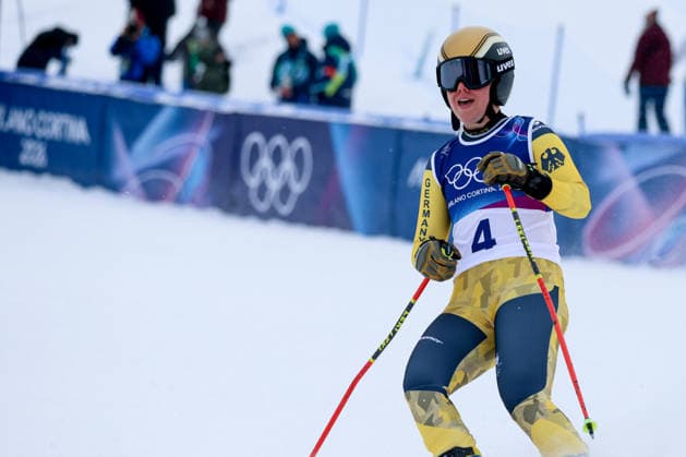 Livigno, Italien 20. Februar 2026: Ski Freestyle Ski Cross Frauen - Olympia 2026 Im Bild: Veronika Redder (GER) Snow Park *** Livigno, Italy February 20, 2026 Ski Freestyle Ski Cross Women Olympia 2026 In the picture Veronika Redder GER Snow Park Copyright: xFotostandx xHettichx