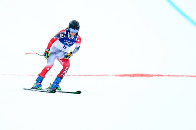 Livigno, Italien 20. Februar 2026: Ski Freestyle Ski Cross Frauen - Olympia 2026 Im Bild: Brittany Phelan (CAN) Snow Park *** Livigno, Italy February 20, 2026 Ski Freestyle Ski Cross Women Olympia 2026 In the picture Brittany Phelan CAN Snow Park Copyright: xFotostandx xHettichx