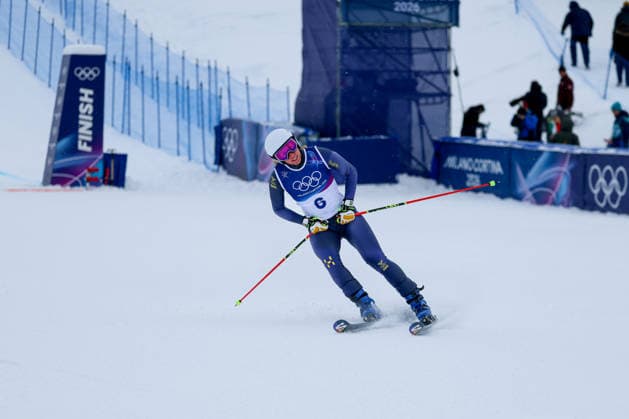 Livigno, Italien 20. Februar 2026: Ski Freestyle Ski Cross Frauen - Olympia 2026 Im Bild: Sandra Naeslund (SWE) Snow Park *** Livigno, Italy February 20, 2026 Ski Freestyle Ski Cross Women Olympia 2026 In the picture Sandra Naeslund SWE Snow Park Copyright: xFotostandx xHettichx