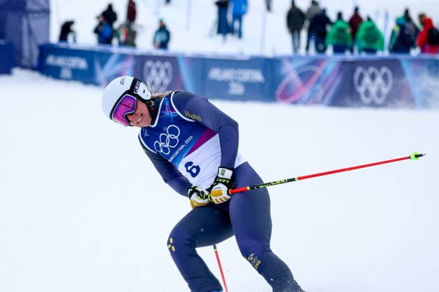 Livigno, Italien 20. Februar 2026: Ski Freestyle Ski Cross Frauen - Olympia 2026 Im Bild: Sandra Naeslund (SWE) Snow Park *** Livigno, Italy February 20, 2026 Ski Freestyle Ski Cross Women Olympia 2026 In the picture Sandra Naeslund SWE Snow Park Copyright: xFotostandx xHettichx