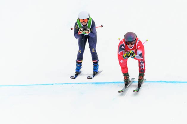 260220 Linnea Mobärg of Sweden and Marielle Thompson of Canada competes in women s freestyle skiing ski cross round of 16 during day 14 of the 2026 Winter Olympics on February 20, 2026 in Livigno. Photo: Vegard Grott BILDBYRAN kod VG VG0888 bbeng Olympic Games, Olympische Spiele, Olympia, OS olympics winter olympics os ol olympiska spel vinter-os olympiske leker milano cortina 2026 milan cortina 2026 milano cortina 2026 olympic games milano cortina 2026 winter olympic games milano cortina-os milano cortina-ol vinter-ol ski cross freestyle skiing skicross dam attondelsfinal round of 16 sweden sverige *** 260220 Linnea Mobärg of Sweden and Marielle Thompson of Canada competes in women s freestyle skiing ski cross round of 16 during day 14 of the 2026 Winter Olympics on February 20, 2026 in Livigno Photo Vegard Grott BILDBYRAN kod VG VG0888 bbeng olympic games olympics winter olympics os ol olympiska spel vinter os olympiske leker milano cortina 2026 milan cortina 2026 milano cortina 2026 olympic games milano cortina 2026 winter olympic games milano cortina os milano cortina ol vinter ol ski cross freestyle skiing skicross dam attondelsfinal round of 16 sweden sverige  Copyright: VEGARDxGRoTT BB260220VG031