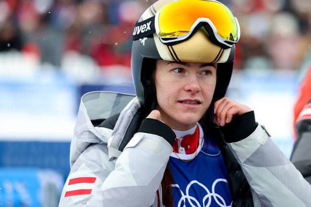 Livigno, Italien 20. Februar 2026: Ski Freestyle Ski Cross Frauen - Olympia 2026 Im Bild: Sonja Gigler (AUT) Snow Park *** Livigno, Italy February 20, 2026 Ski Freestyle Ski Cross Women Olympia 2026 In the picture Sonja Gigler AUT Snow Park Copyright: xFotostandx xHettichx