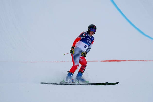 Livigno, Italien 20. Februar 2026: Ski Freestyle Ski Cross Frauen - Olympia 2026 Im Bild: Hannah Schmidt (CAN) Snow Park *** Livigno, Italy February 20, 2026 Ski Freestyle Ski Cross Women Olympia 2026 In the picture Hannah Schmidt CAN Snow Park Copyright: xFotostandx xHettichx
