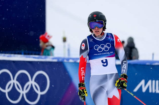 Livigno, Italien 20. Februar 2026: Ski Freestyle Ski Cross Frauen - Olympia 2026 Im Bild: Hannah Schmidt (CAN) Snow Park *** Livigno, Italy February 20, 2026 Ski Freestyle Ski Cross Women Olympia 2026 In the picture Hannah Schmidt CAN Snow Park Copyright: xFotostandx xHettichx