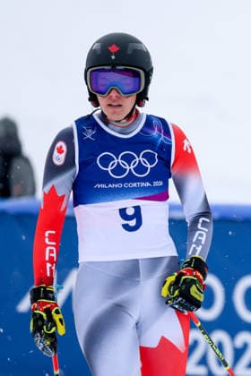 Livigno, Italien 20. Februar 2026: Ski Freestyle Ski Cross Frauen - Olympia 2026 Im Bild: Hannah Schmidt (CAN) Snow Park *** Livigno, Italy February 20, 2026 Ski Freestyle Ski Cross Women Olympia 2026 In the picture Hannah Schmidt CAN Snow Park Copyright: xFotostandx xHettichx
