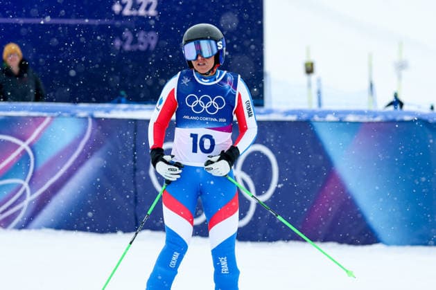 Livigno, Italien 20. Februar 2026: Ski Freestyle Ski Cross Frauen - Olympia 2026 Im Bild: Marielle Berger Sabbatel (FRA) Snow Park *** Livigno, Italy February 20, 2026 Ski Freestyle Ski Cross Women Olympia 2026 In the picture Marielle Berger Sabbatel FRA Snow Park Copyright: xFotostandx xHettichx