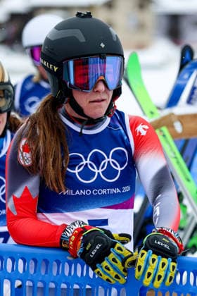 Livigno, Italien 20. Februar 2026: Ski Freestyle Ski Cross Frauen - Olympia 2026 Im Bild: Brittany Phelan (CAN) Snow Park *** Livigno, Italy February 20, 2026 Ski Freestyle Ski Cross Women Olympia 2026 In the picture Brittany Phelan CAN Snow Park Copyright: xFotostandx xHettichx