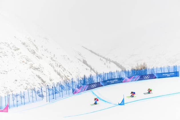 260220 Jade Grillet-Aubert of France, Brittany Phelan of Canada and Sonja Gigler of Austria competes in women s freestyle skiing ski cross round of 16 during day 14 of the 2026 Winter Olympics on February 20, 2026 in Livigno. Photo: Vegard Grott BILDBYRAN kod VG VG0888 bbeng Olympic Games, Olympische Spiele, Olympia, OS olympics winter olympics os ol olympiska spel vinter-os olympiske leker milano cortina 2026 milan cortina 2026 milano cortina 2026 olympic games milano cortina 2026 winter olympic games milano cortina-os milano cortina-ol vinter-ol ski cross freestyle skiing skicross dam attondelsfinal round of 16 *** 260220 Jade Grillet Aubert of France, Brittany Phelan of Canada and Sonja Gigler of Austria competes in women s freestyle skiing ski cross round of 16 during day 14 of the 2026 Winter Olympics on February 20, 2026 in Livigno Photo Vegard Grott BILDBYRAN kod VG VG0888 bbeng olympic games olympics winter olympics os ol olympiska spel vinter os olympiske leker milano cortina 2026 milan cortina 2026 milano cortina 2026 olympic games milano cortina 2026 winter olympic games milano cortina os milano cortina ol vinter ol ski cross freestyle skiing skicross dam attondelsfinal round of 16  Copyright: VEGARDxGRoTT BB260220VG034