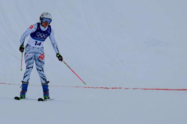 Livigno, Italien 20. Februar 2026: Ski Freestyle Ski Cross Frauen - Olympia 2026 Im Bild: Saskja Lack (SUI) Snow Park *** Livigno, Italy February 20, 2026 Ski Freestyle Ski Cross Women Olympia 2026 In the picture Saskja Lack SUI Snow Park Copyright: xFotostandx xHettichx