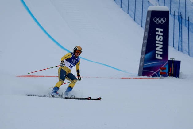 Livigno, Italien 20. Februar 2026: Ski Freestyle Ski Cross Frauen - Olympia 2026 Im Bild: Daniela Maier (GER) Snow Park *** Livigno, Italy February 20, 2026 Ski Freestyle Ski Cross Women Olympia 2026 In the picture Daniela Maier GER Snow Park Copyright: xFotostandx xHettichx