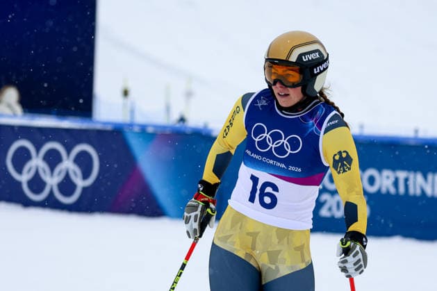 Livigno, Italien 20. Februar 2026: Ski Freestyle Ski Cross Frauen - Olympia 2026 Im Bild: Daniela Maier (GER) Snow Park *** Livigno, Italy February 20, 2026 Ski Freestyle Ski Cross Women Olympia 2026 In the picture Daniela Maier GER Snow Park Copyright: xFotostandx xHettichx