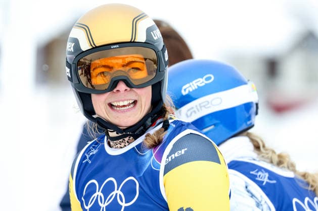 Livigno, Italien 20. Februar 2026: Ski Freestyle Ski Cross Frauen - Olympia 2026 Im Bild: Daniela Maier (GER) lächelnd. Snow Park *** Livigno, Italy February 20, 2026 Ski Freestyle Ski Cross Women Olympia 2026 In the picture Daniela Maier GER smiling Snow Park Copyright: xFotostandx xHettichx