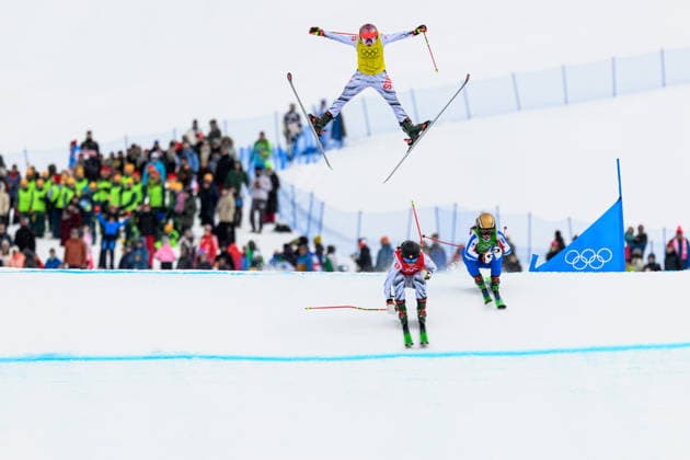 260220 Talina Gantenbein of Switzerland, Jade Grillet-Aubert of France and Sixtine Cousin of Switzerland competes in women s freestyle skiing ski cross small final during day 14 of the 2026 Winter Olympics on February 20, 2026 in Livigno. Photo: Vegard Grott BILDBYRAN kod VG VG0888 bbeng Olympic Games, Olympische Spiele, Olympia, OS olympics winter olympics os ol olympiska spel vinter-os olympiske leker milano cortina 2026 milan cortina 2026 milano cortina 2026 olympic games milano cortina 2026 winter olympic games milano cortina-os milano cortina-ol vinter-ol ski cross freestyle skiing skicross dam *** 260220 Talina Gantenbein of Switzerland, Jade Grillet Aubert of France and Sixtine Cousin of Switzerland competes in women s freestyle skiing ski cross small final during day 14 of the 2026 Winter Olympics on February 20, 2026 in Livigno Photo Vegard Grott BILDBYRAN kod VG VG0888 bbeng olympic games olympics winter olympics os ol olympiska spel vinter os olympiske leker milano cortina 2026 milan cortina 2026 milano cortina 2026 olympic games milano cortina 2026 winter olympic games milano cortina os milano cortina ol vinter ol ski cross freestyle skiing skicross dam  Copyright: VEGARDxGRoTT BB260220VG054