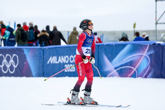 Livigno, Italien 20. Februar 2026: Ski Freestyle Ski Cross Frauen - Olympia 2026 Im Bild: Christina Foedermayr (AUT) Snow Park *** Livigno, Italy February 20, 2026 Ski Freestyle Ski Cross Women Olympia 2026 In the picture Christina Foedermayr AUT Snow Park Copyright: xFotostandx xHettichx