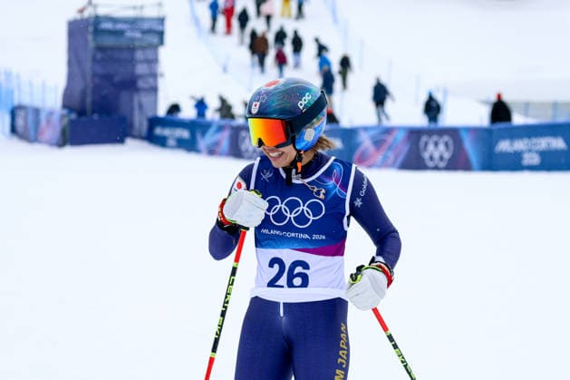 Livigno, Italien 20. Februar 2026: Ski Freestyle Ski Cross Frauen - Olympia 2026 Im Bild: Sakurako Mukogawa (JPN) lächelnd. Snow Park *** Livigno, Italy February 20, 2026 Ski Freestyle Ski Cross Women Olympia 2026 In the picture Sakurako Mukogawa JPN smiling Snow Park Copyright: xFotostandx xHettichx