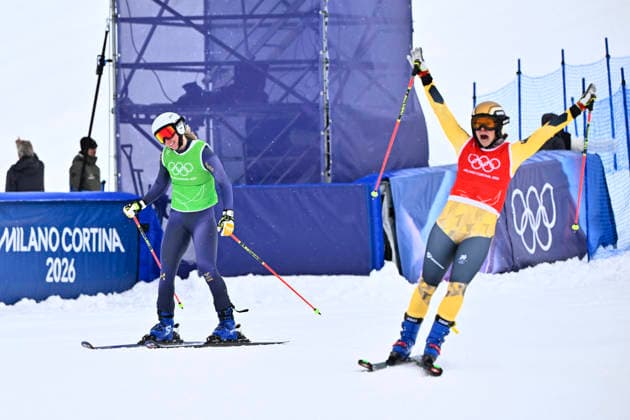 LIVIGNO, ITALY 20260220 Sweden s Linnea Mobärg during this morning s ski cross qualification at the Snow Park in Livigno, Italy, Winter Olympics. *** The image is included in the SPORTS PACKAGE. For others PAYMENT IMAGE *** LIVIGNO ITALY x10080x *** LIVIGNO, ITALY 20260220 Sweden s Linnea Mobärg during this morning s ski cross qualification at the Snow Park in Livigno, Italy, Winter Olympics The image is included in the SPORTS PACKAGE For others PAYMENT IMAGE LIVIGNO ITALY x10080x  Copyright: xFredrikxSandberg TTx 2026 OLYMPICS SKI CROSS QUALIFICATIONS