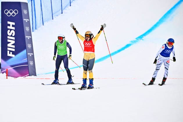 LIVIGNO, ITALY 20260220 Sweden s Linnea Mobärg during this morning s ski cross qualification at the Snow Park in Livigno, Italy, Winter Olympics. *** The image is included in the SPORTS PACKAGE. For others PAYMENT IMAGE *** LIVIGNO ITALY x10080x *** LIVIGNO, ITALY 20260220 Sweden s Linnea Mobärg during this morning s ski cross qualification at the Snow Park in Livigno, Italy, Winter Olympics The image is included in the SPORTS PACKAGE For others PAYMENT IMAGE LIVIGNO ITALY x10080x  Copyright: xFredrikxSandberg TTx 2026 OLYMPICS SKI CROSS QUALIFICATIONS