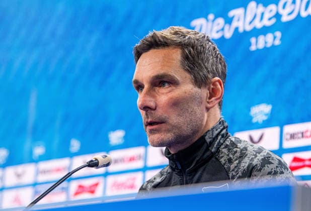 Fussball, Herren, Saison 2025 26, 2. Bundesliga, Hertha BSC, Pressekonferenz vor dem Spiel gegen den SC Paderborn 07, im Bild: Trainer Stefan Leitl, 20.02. 2026,
