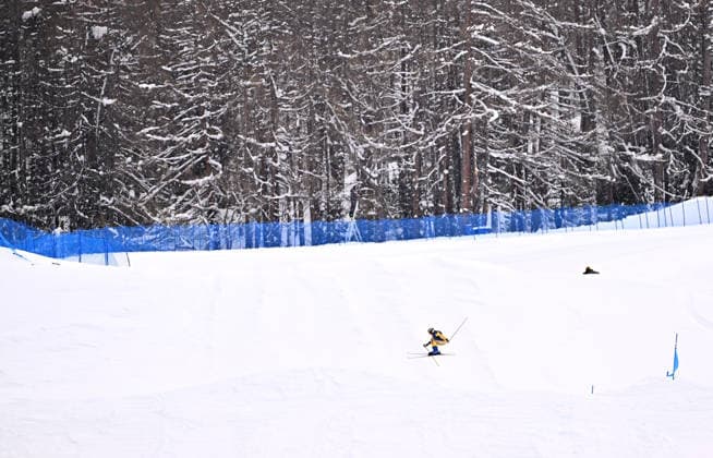 (260220) -- LIVIGNO, Feb. 20, 2026 -- Daniela Maier of Germany competes during the freestyle skiing women s ski cross seeding at the Milan-Cortina 2026 Olympic Winter games, Winterspiele,Spiele, Summer games in Livigno, Italy, Feb. 20, 2026. ) (MICO2026)ITALY-LIVIGNO-OLYMPIC WINTER GAMES-FREESTYLE SKIING-WOMEN S SKI CROSS-SEEDING ZhangxHongxiang 
