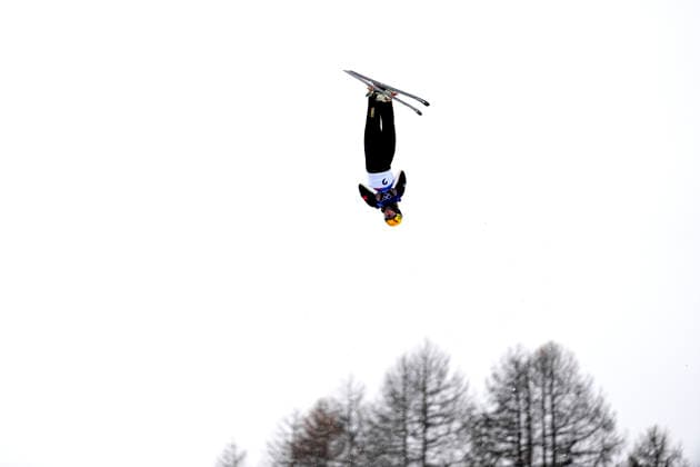 (260220) -- LIVIGNO, Feb. 20, 2026 -- Li Tianma of China competes during the freestyle skiing men s aerials qualification 2 at the Milan-Cortina 2026 Olympic Winter games, Winterspiele,Spiele, Summer games in Livigno, Italy, Feb. 20, 2026. ) (MICO2026)ITALY-LIVIGNO-OLYMPIC WINTER GAMES-FREESTYLE SKIING-MEN S AERIALS-QUALIFICATION WuxHuiwo 