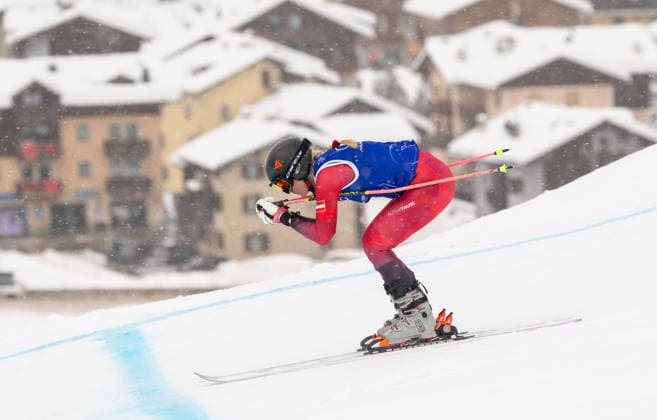 OLYMPICS - Winter Olympic Games, Olympische Spiele, Olympia, OS Milano Cortina 2026 LIVIGNO,ITALY,20.FEB.26 - OLYMPICS, SKI CROSS - Winter Olympic Games Milano Cortina 2026, Skicross, women, final. Image shows Christina Foedermayr (AUT).  GEPAxpictures xHaraldxSteiner